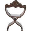Design Toscano The Savonarola Chair: Set of Two, Cherry(Set of 2)