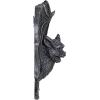 Design Toscano The Vampire Bat of Castle Barbarosa Wall Sculpture, Large, Set of 2, Greystone Finish