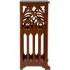 Design Toscano Thomas Aquinas Gothic Tracery Bookcase Side Table, 15 inches Wide, 31 inches Tall, Hardwood, Walnut Finish(Rectangular)
