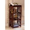 Design Toscano Thomas Aquinas Gothic Tracery Bookstand Library Display Stand, 20 inches wide, 43 inches tall, Hardwood, Walnut Finish