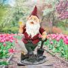 Design Toscano Tower of Three Gnomes and Frog Statue(Birdy and Spader)