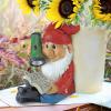 Design Toscano Tower of Three Gnomes and Frog Statue(Flashlight Freddie)
