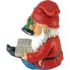 Design Toscano Tower of Three Gnomes and Frog Statue(Flashlight Freddie)