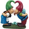 Design Toscano Tower of Three Gnomes and Frog Statue(Kiss and Tell Lover)