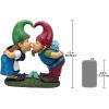 Design Toscano Tower of Three Gnomes and Frog Statue(Kiss and Tell Lover)