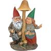 Design Toscano Tower of Three Gnomes and Frog Statue(Mushroom Hunters)