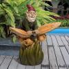 Design Toscano Tower of Three Gnomes and Frog Statue(On A Butterfly Back)