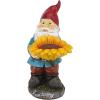 Design Toscano Tower of Three Gnomes and Frog Statue(Sunflower Sammy)