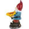 Design Toscano Tower of Three Gnomes and Frog Statue(Sunflower Sammy)