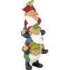 Design Toscano Tower of Three Gnomes and Frog Statue(Tower Of 3 And A Frog)
