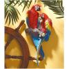 Design Toscano Tropical Scarlet Macaws Wall Sculpture, 22 Inch, Polyresin, Full Color(Tropical Scarlet Macaws)