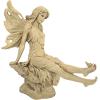 Design Toscano Twinkle Toes Fairy Garden Statue, 13 Inch, Polyresin, Ancient Ivory