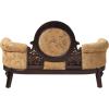 Design Toscano Victorian Cameo-Backed Settee, cherry
