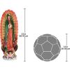 Design Toscano Virgin of Guadalupe Religious Indoor/Outdoor Garden Decor Statue, Medium 23 Inch Tall, Cast Stone Resin, Full Color Painted Finish
