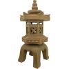 Design toscano ng29870 asian decor pagoda lantern indoor/outdoor statue, 11 inches wide, 11 inches deep, 17 inches high, handcast polyresin, two tone stone finish(Gothic Stone)