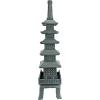 Design toscano ng29870 asian decor pagoda lantern indoor/outdoor statue, 11 inches wide, 11 inches deep, 17 inches high, handcast polyresin, two tone stone finish(Verdigris)