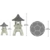 Design toscano ng29870 asian decor pagoda lantern indoor/outdoor statue, 11 inches wide, 11 inches deep, 17 inches high, handcast polyresin, two tone stone finish(Two-tone Stone)