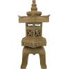 Design toscano ng29870 asian decor pagoda lantern indoor/outdoor statue, 11 inches wide, 11 inches deep, 17 inches high, handcast polyresin, two tone stone finish(Gothic Stone)