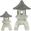 Design toscano ng29870 asian decor pagoda lantern indoor/outdoor statue, 11 inches wide, 11 inches deep, 17 inches high, handcast polyresin, two tone stone finish(Two-tone Stone)