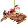 Santa’s New Xmas Ride Llama Holiday Ornament: Each(Santa and The Snowdragon)