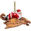 Santa’s New Xmas Ride Llama Holiday Ornament: Each(Santa and The Snowdragon)