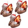 Santa’s New Xmas Ride Llama Holiday Ornament: Each(Sloth Christmas)