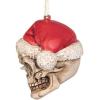Skelly Claus II Gothic Skull Christmas Tree Ornament, 2 Inch, Single(Skelly Claus)