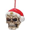 Skelly Claus II Gothic Skull Christmas Tree Ornament, 2 Inch, Single(Skelly Claus)