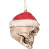 Skelly Claus II Gothic Skull Christmas Tree Ornament, 2 Inch, Single(Skelly Claus)