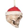 Skelly Claus II Gothic Skull Christmas Tree Ornament, 2 Inch, Single(Skelly Claus II)