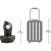 Water Fountain with LED Light – Kandinsky Spiral Garden Decor Fountain – Outdoor Water Feature(Gropius Infinity)