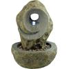 Water Fountain with LED Light – Kandinsky Spiral Garden Decor Fountain – Outdoor Water Feature(Kandinsky Spiral)