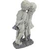 Young Sweethearts: Kissing Children Garden Statue