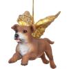 ANGEL FRENCH BULLDOG ORNAMENT(Brown and Gold)