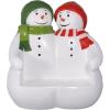 Christmas Photo Booth Props – Snowflake Powder Pals Snowman 5 Foot Tall Christmas Chair Bench – Holiday Decor – Christmas Decorations