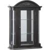 Design Toscano Amesbury Manor Wall Curio Cabinet, Lily White(Black Rosedale Hardwood)