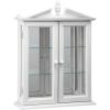 Design Toscano Amesbury Manor Wall Curio Cabinet, Lily White(White Amesbury Manor)