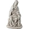 Design Toscano Anne with Young Mother Mary Holy Religious Garden Statue, 12 inches wide, 21 inches tall, Cast Stone Resin, Antique Stone Finish