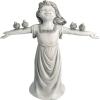 Design Toscano Basking in Glory Little Girl with Birds Outdoor Garden Statue, Large, 29 inches tall, Cast Stone Resin, Two Tone Stone Finish(Handcast Polyresin  Two Tone Stone Finish)