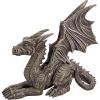 Design Toscano Benevolent Dragon Asian Garden Statue, 27 Inch, Resin, Gray Stone Finish(Desmond the Dragon)