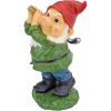 Design Toscano Bigey Burt Funny Golfing Garden Gnome Statue, 12 inch, Polyresin, Full Color(Bogey Burt)