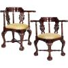 Design Toscano Chippendale Corner Chair, cherry(Set of 2)