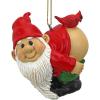 Design Toscano Christmas Ornament – Loonie Moonie Gnome, Garden Gnomes Figurine Statue, 2 Inch