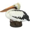 Design Toscano Coastal Decor Ocean’s Perch Pelicans Garden Bird Statue, 9 Inch Wide, 24 Inch Tall, Cast Stone Resin, Full Color Finish(Dock of the Bay)