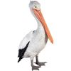 Design Toscano Coastal Decor Ocean’s Perch Pelicans Garden Bird Statue, 9 Inch Wide, 24 Inch Tall, Cast Stone Resin, Full Color Finish(Giant White)