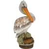 Design Toscano Coastal Decor Ocean’s Perch Pelicans Garden Bird Statue, 9 Inch Wide, 24 Inch Tall, Cast Stone Resin, Full Color Finish(Pier 51)