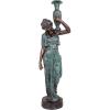 Design Toscano Dione the Divine Greek Water Woman Indoor/Outdoor Garden Statue, Grande, 38 inches tall, Cast Stone Resin, Antique Stone Finish(Cast Bronze Water Goddess)