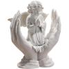 Design Toscano Dragons of Corfu Castle Gothic Decor Statue Globe Figurine, 5 Inch, Polyresin and Glass, Silver Chrome(Angel Figurine)