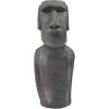 Design Toscano Easter Island Ahu Akivi Moai Monolith Garden Statue, Desktop, 9 Inch, Cast Stone Resin, Grey Stone(16 in)