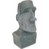 Design Toscano Easter Island Ahu Akivi Moai Monolith Garden Statue, Desktop, 9 Inch, Cast Stone Resin, Grey Stone(24 in)